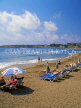 CYPRUS, Paphos area, CORAL BAY beach and sunbathers, CYP510JPL