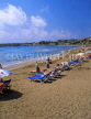 CYPRUS, Paphos area, CORAL BAY beach and sunbeds, CYP176JPL