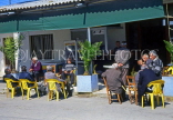 CYPRUS, Paphos area villages, KATHIKAS, locals chatting at taverna, CYP432JPL