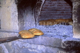 CYPRUS, Paphos area villages, KRITOU, Sesame bread in traditional oven, CYP443JPL