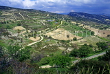CYPRUS, Troodos Mountain scenery, terraced farmed land, CYP360JPL