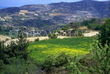 CYPRUS, Troodos Mountain scenery, terraced farmed land, CYP361JPL