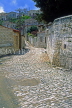 CYPRUS, Troodos Mountainsy, LOFOU village, stone built street, CYP349JPL