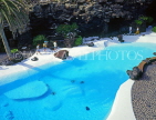 Canary Isles, LANZAROTE, Jameos del Agua, Pool area (by Cesar Manrique), SPN1291JPL