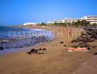 Canary Isles, LANZAROTE, Puerto Del Carmen, Playa De Matagorda (beach), SPN1294JPL