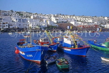 Canary Isles, LANZAROTE, Puerto Del Carmen, harbour and fishing boats, LAZ225JPL