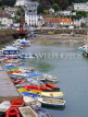 Channel Islands, JERSEY, St Aubin, harbourfront and boats, UK10369JPL