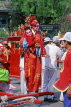 China, BEIJING, Badling, street entertainers, man on stilts, CH1154PL