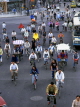 China, BEIJING, road crowded with bicycle traffic, CH1369JPL