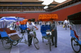 China, BEIJING, tricycle taxis outside Forbidden City, CH1163JPL