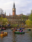 DENMARK, Copenhagen, Tivoli Gardens pleasure boats, DEN120JPL