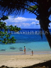 DOMINICAN REPUBLIC, North Coast, Playa Dorada, holidaymakers along beach, DR270JPL