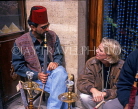 EGYPT, Cairo, man smoking Shisha Pipe (water pipe), EGY380JPL