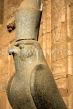 EGYPT, Edfu, Temple of Horus, Horus statue, EGY380JPL