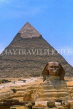 EGYPT, Giza, The Sphinx and Pyramid, EGY143JPL