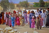 EGYPT, Luxor, crowds at wedding procession, EGY67JPL