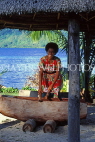 FIJI, Taveuni, Matagi (Matangi) Island, Fijian Drum Call (announcing meal time), FIJ893JPL