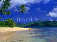 FIJI, Taveuni, Matagi (Matangi) Island, beach and seascape, FIJ600JPL