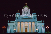 FINLAND, Helsinki, Senate Square, Helsinki Cathedral, night view, FIN852JPL