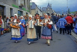 FRANCE, Auvergne, Cantal, ALLANCHE, town festival parade, FRA1025JPL