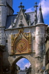 FRANCE, Burgundy, AUXERRE, 11th century double faced clock,, FRA1472JPL