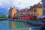 FRANCE, Haute Savoie, ANNECY, canalside and restaurants, FRA1539JPL