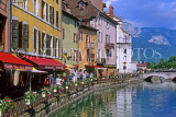 FRANCE, Haute Savoie, ANNECY, canalside and restaurants, FRA1542JPL
