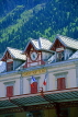 FRANCE, Haute Savoie, Rhone Alps, CHAMONIX, rail station facade, architecture, FRA1744JPL