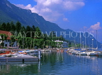 FRANCE, Haute Savoie, Rhone Alps, LE BOURGET DU LAC and marina, FRAJPL2046