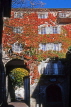 FRANCE, Haute Savoie, THONON-LES-BAINS, town centre, ivy covered archway, FRA2261JPL