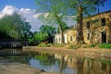 FRANCE, Languedoc-Roussillon, Canal Du Midi near Carcassonne, typical lock houses, FRA973JPL
