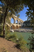 FRANCE, Languedoc-Roussillon, NIMES, Site Pont du Gard, Roman age water aqueduct, FRA2151JPL