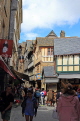 FRANCE, Normandy, MONT SAINT-MICHEL, narrow streets, and visitors, FRA2783JPL