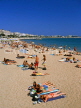 FRANCE, Provence, Cote d'Azure, CANNES, beach and sunbathers, FRA229JPL