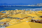FRANCE, Provence, Cote d'Azure, CANNES, beach parasols, FRA434JPL