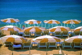 FRANCE, Provence, Cote d'Azure, CANNES, beach parasols, FRA435JPL