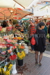 FRANCE, Provence, Cote d'Azure, NICE, Old Town, market Cour Saleya, flowers stalls, FRA2333JPL