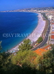 FRANCE, Provence, Cote d'Azure, NICE, panoramic coastal view (from Castle Hill Park), FRA264JPL