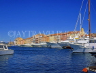 FRANCE, Provence, Cote d'Azure, ST TROPEZ, old town  waterfront and yachts, FRA1482JPL