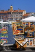FRANCE, Provence, Cote d'Azure, ST TROPEZ, waterfront and artists' work for sale, FRA1693JPL