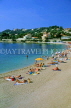 FRANCE, Provence, Cote d'Azure, St-Jean-Cap-Ferrat, BEAULIEU-SUR-MER, beach, sunbathers, FRA366JPL