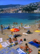 FRANCE, Provence, Cote d'Azure, VILLEFRANCH-SUR-MER, beach and sunbathers, FRA247JPL