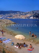 FRANCE, Provence, Cote d'Azure, VILLEFRANCH-SUR-MER, beach and sunbathers, FRA250JPL