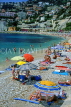 FRANCE, Provence, Cote d'Azure, VILLEFRANCH-SUR-MER, beach and sunbathers, FRA404JPL