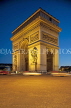 France, PARIS, Arc de Triomphe, night view, FRA2113JPL