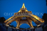 France, PARIS, Eiffel Tower, night view, FRA2093JPL