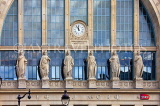France, PARIS, Gare Du Nord rail station, architecture detail and sculptures, FRA2567JPL