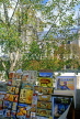 France, PARIS, Latin Quarter, pavement stalls along River Seine, prints and posters, FRA1660JPL