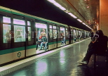 France, PARIS, Metro station and train, FRA2083JPL