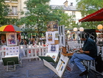 France, PARIS, Montmatre, Place du Tertre, artist and their paintings, FRA2236JPL